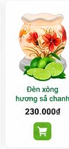 Đèn xông hương sả chanh