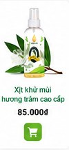 Xịt khử mùi hương tràm
