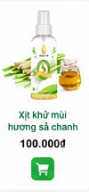 Xịt khử mùi sả chanh